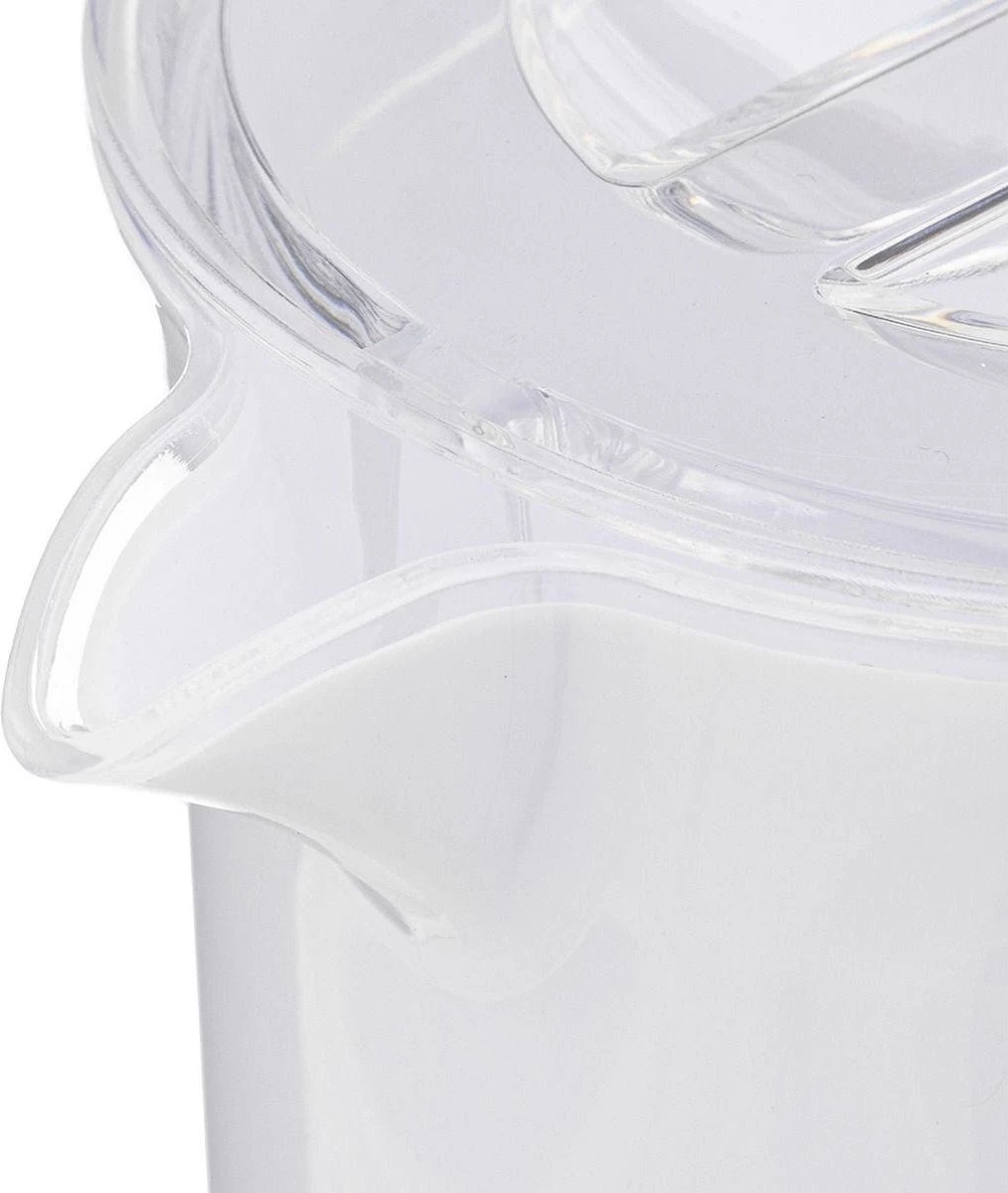 Sapkan/schenkkan Karaf Met Deksel 1950 Ml Transparant - Formaat: 18 X 10,5 X 25 Cm - Materiaal: Kunststof 2 Sapkan/schenkkan Karaf Met Deksel 1950 Ml Transparant - Formaat: 18 X 10,5 X 25 Cm - Materiaal: Kunststof - Afbeelding 2