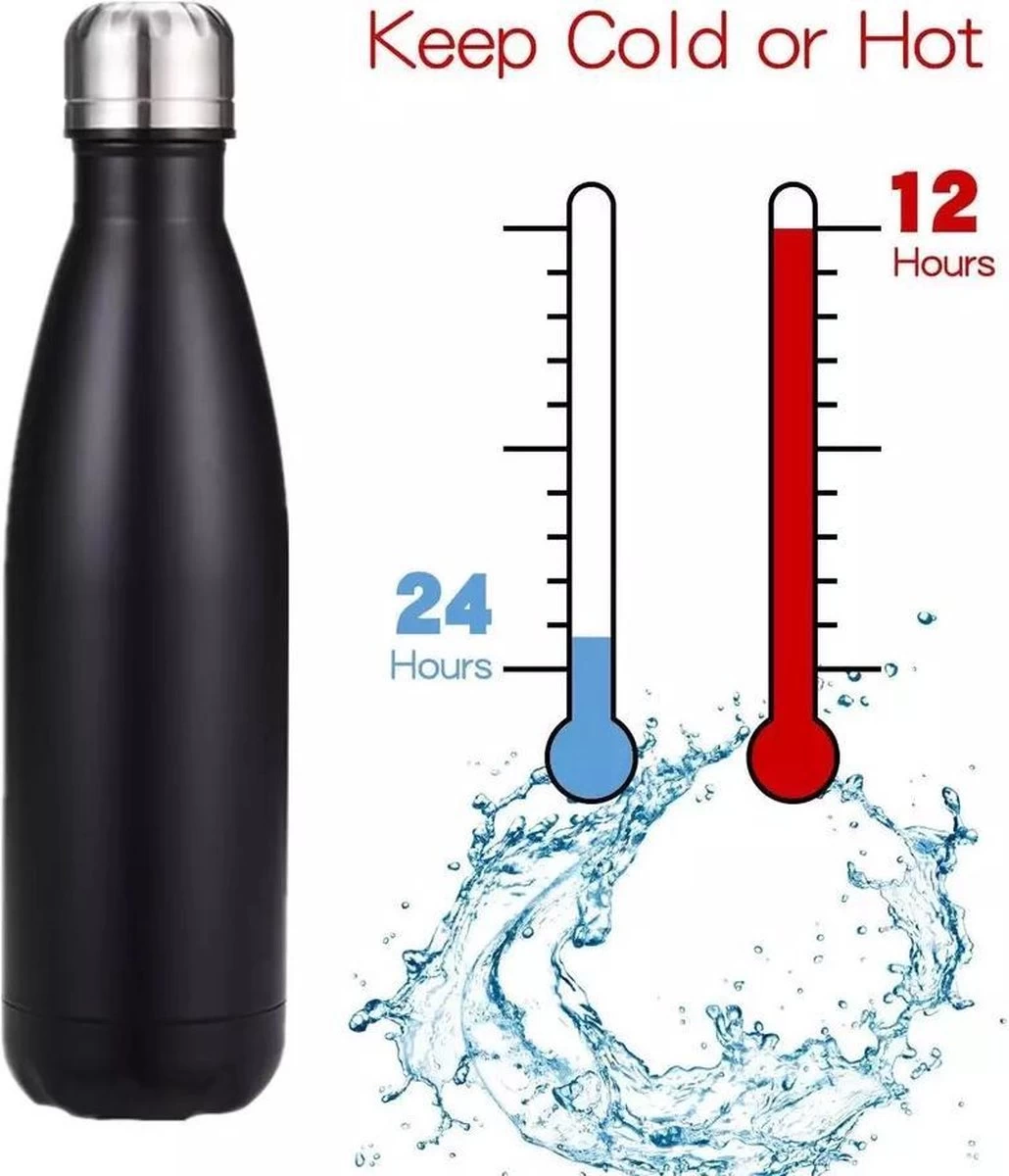 Thermosfles 500 Ml - Isoleerfles Met Rubber Coating 6 Thermosfles 500 Ml - Isoleerfles Met Rubber Coating - Afbeelding 6