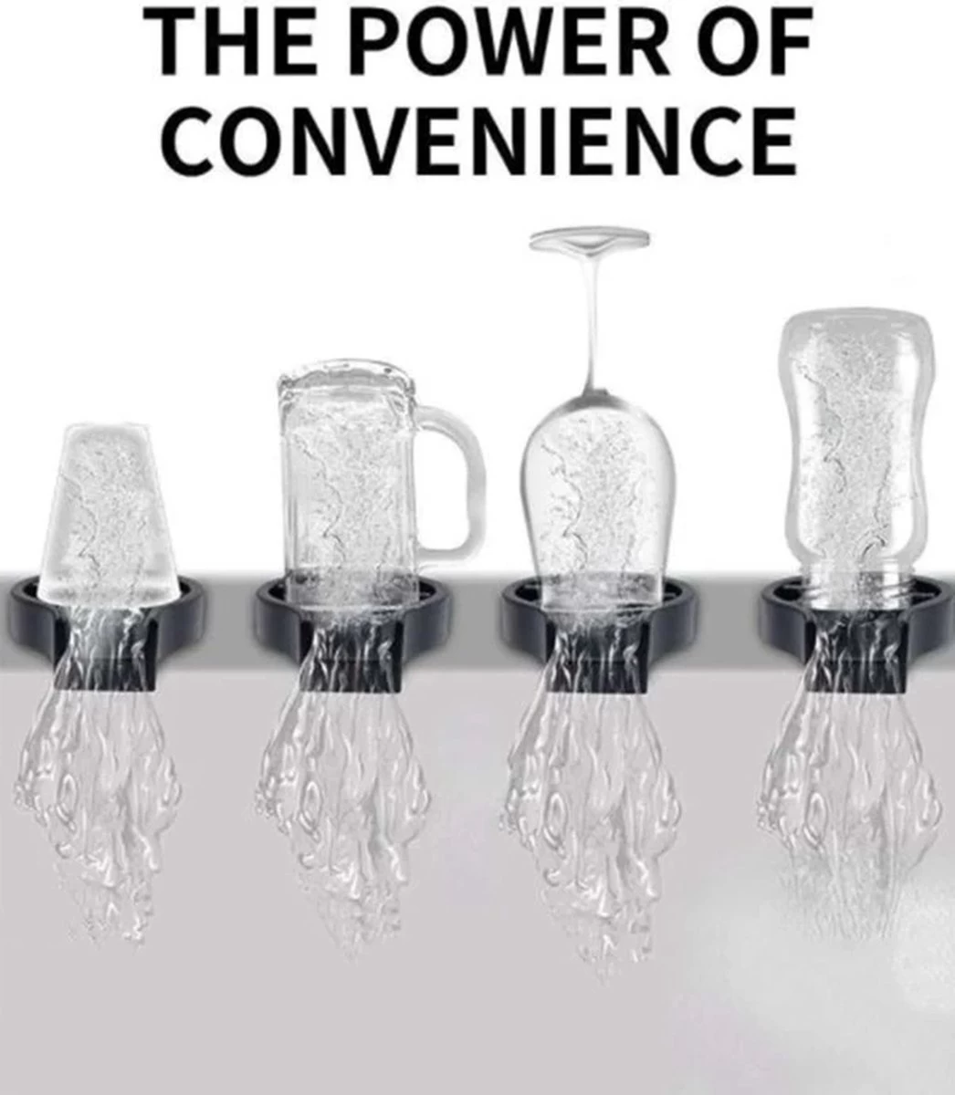 SFT Products Glazenspoeler LEEDS - Zwarte Spoelkraan Glazen - Horeca Spoelkraan - Beker Reiniger - Glazenspoeler Voor Aanrecht - Glazen Reiniger Aanrecht - Automatische Glazen Spoeler - Waterdruk Reiniger Voor Glazen - Glas Spoeler Bar 3 SFT Products Glazenspoeler LEEDS - Zwarte Spoelkraan Glazen - Horeca Spoelkraan - Beker Reiniger - Glazenspoeler Voor Aanrecht - Glazen Reiniger Aanrecht - Automatische Glazen Spoeler - Waterdruk Reiniger Voor Glazen - Glas Spoeler Bar - Afbeelding 3