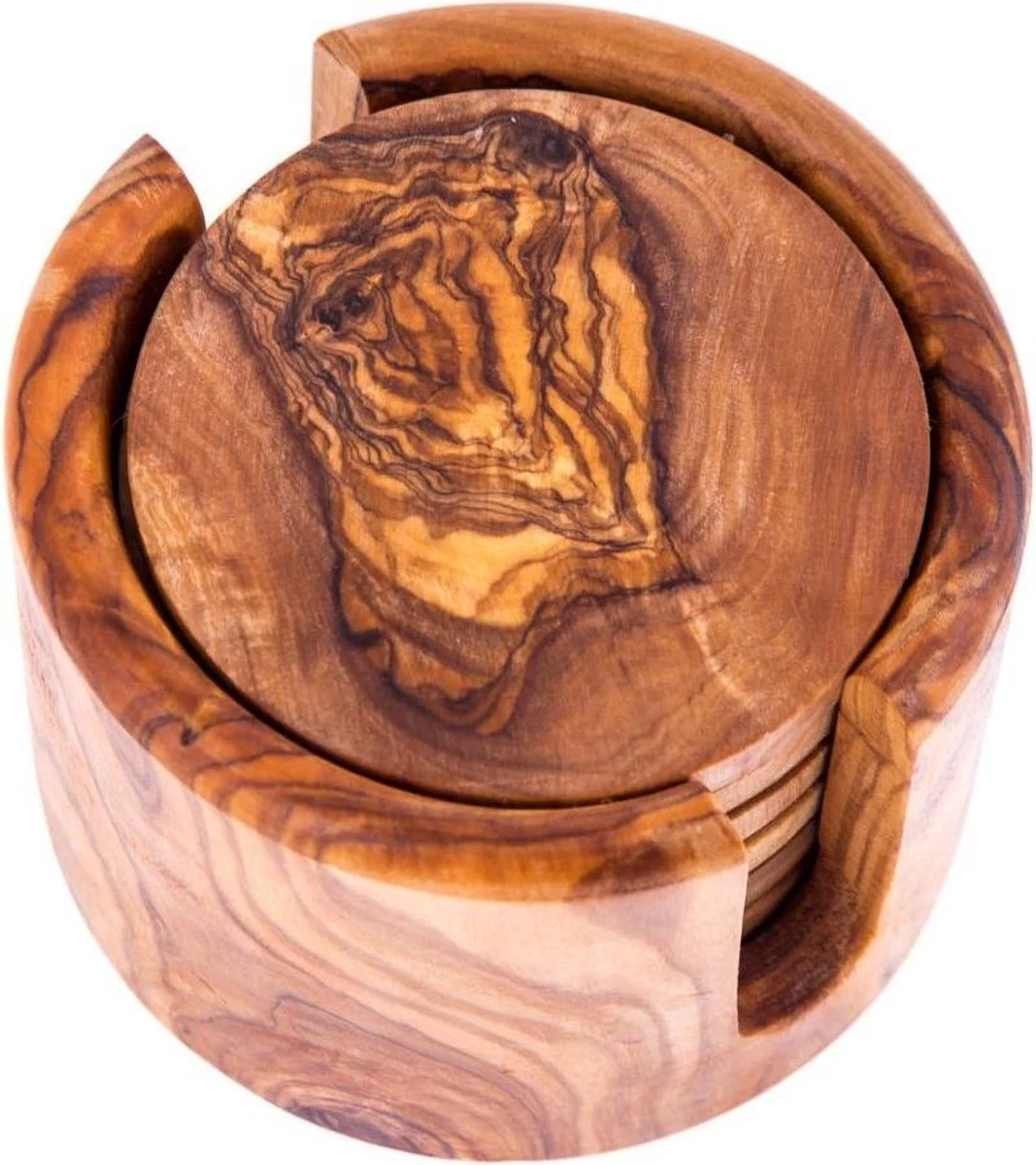 Yakelos Onderzetters Olijfhout Handgemaakt 6 Stuks 4 Yakelos Onderzetters Olijfhout Handgemaakt 6 Stuks - Afbeelding 4