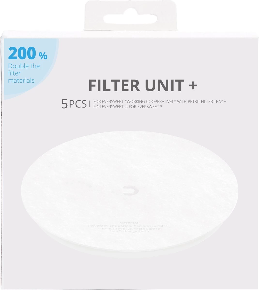 PETKIT ® Drinkfontein Filters - 5pcs Per Pak - Voor Alle PETKIT Drinkfontein 1 PETKIT ® Drinkfontein Filters - 5pcs Per Pak - Voor Alle PETKIT Drinkfontein