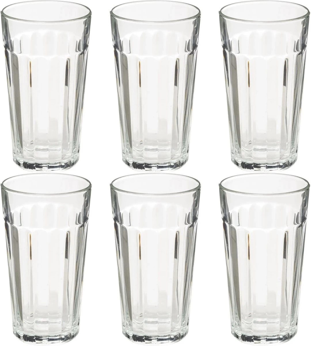 Set Van 6x Stuks Water/sap Glazen Lorenz 350 Ml Van Glas - Drinkglazen - Waterglazen 1 Set Van 6x Stuks Water/sap Glazen Lorenz 350 Ml Van Glas - Drinkglazen - Waterglazen
