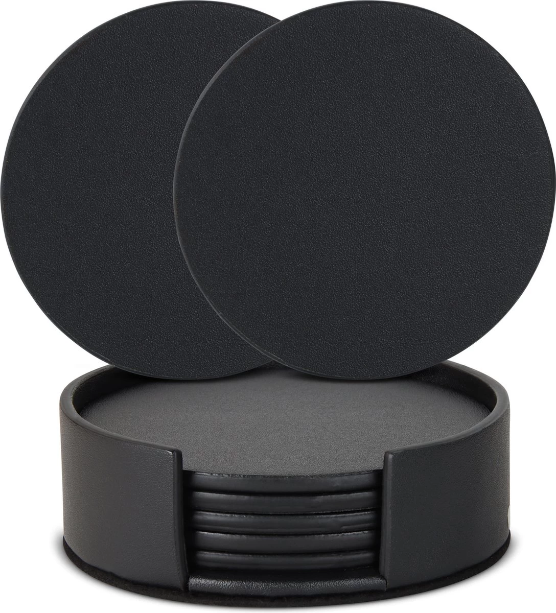 Castagnola Lederen Onderzetters Met Houder – Onderzetters Voor Glazen – Onderzetters Design – Onderzettersset – Drink Onderzetters – Leder – Leren Onderzetters – Set Van 6 – Zwart 1 Castagnola Lederen Onderzetters Met Houder – Onderzetters Voor Glazen – Onderzetters Design – Onderzettersset – Drink Onderzetters – Leder – Leren Onderzetters – Set Van 6 – Zwart