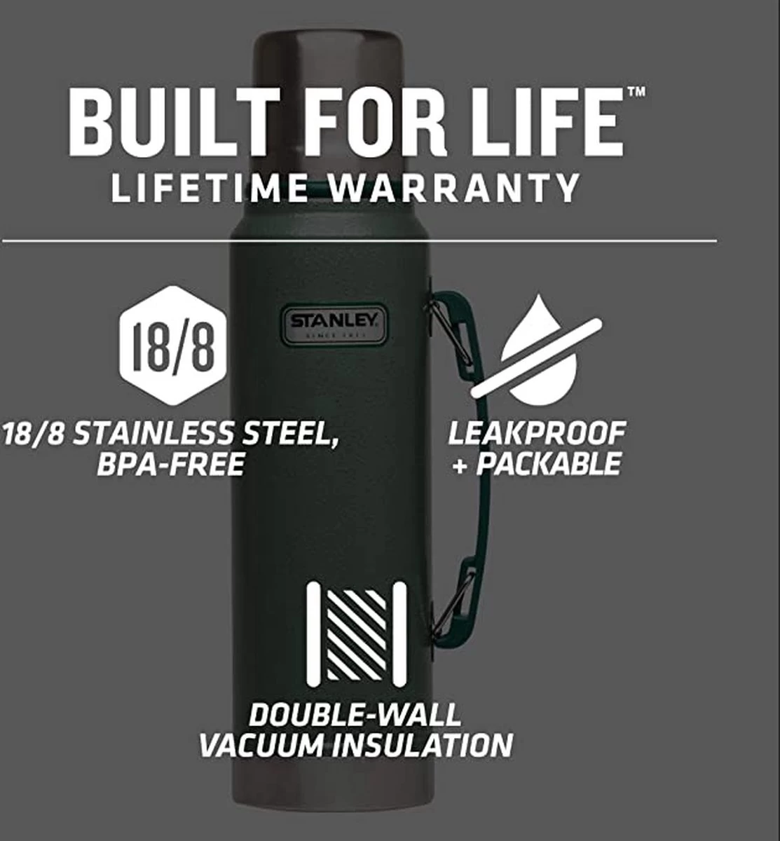 Stanley The Trigger-Action Travel Mug 0,25L - Thermosfles - Black 6 Stanley The Trigger-Action Travel Mug 0,25L - Thermosfles - Black - Afbeelding 6