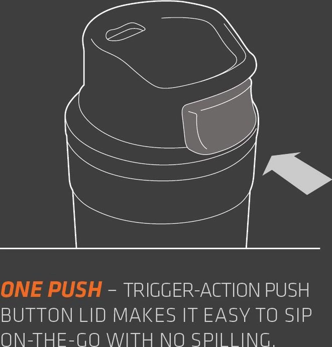 Stanley Trigger-Action Travel Mug 0.47L - Thermosfles - Hammertone Green 5 Stanley Trigger-Action Travel Mug 0.47L - Thermosfles - Hammertone Green - Afbeelding 5