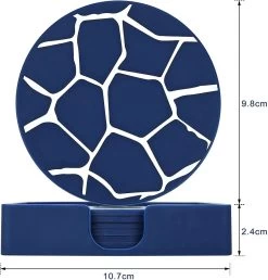 BOTC Onderzetters Met Houder - Set Van 6 - Onderleggers Voor Glazen - Glasonderzetters Voor Op Tafel - Coasters -Brita Verkoop 1147x1200