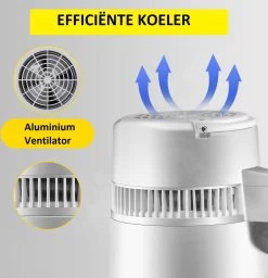 Vevor Destilleerapparaat- Destilleerketel - Water Destilleerder - 4L - Maak Zelf Gedestilleerd Water - Puur Water -Brita Verkoop 1160x1200