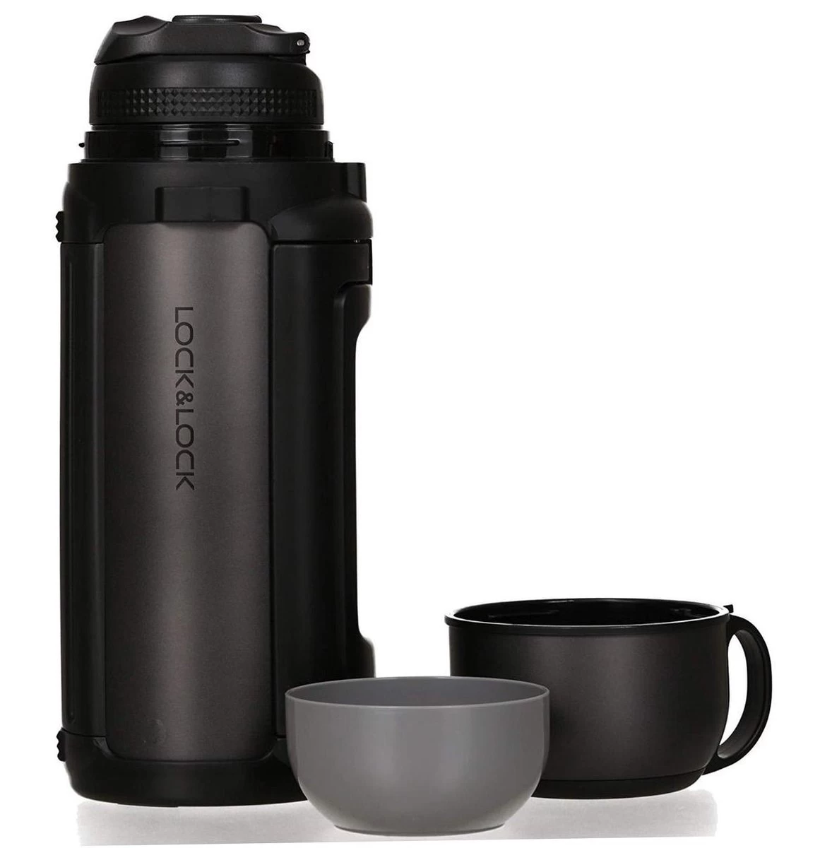 Lock&Lock Thermoskan - Isoleerkan - Thee En Koffie - Lekvrij - 1,5 Liter - RVS - Inklapbaar Handvat - Zwart 6 Lock&Lock Thermoskan - Isoleerkan - Thee En Koffie - Lekvrij - 1,5 Liter - RVS - Inklapbaar Handvat - Zwart - Afbeelding 6