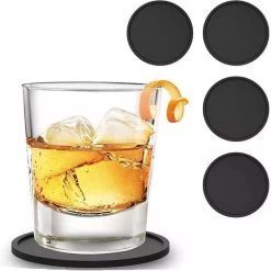 Eldur Onderzetters Met Houder Zwart (4 Stuks) - Onderzetter Glazen - Onderzetters Siliconen - Onderzettersset - Hittebestendig - Zwart - Set Van 4 -Brita Verkoop 1198x1200 6