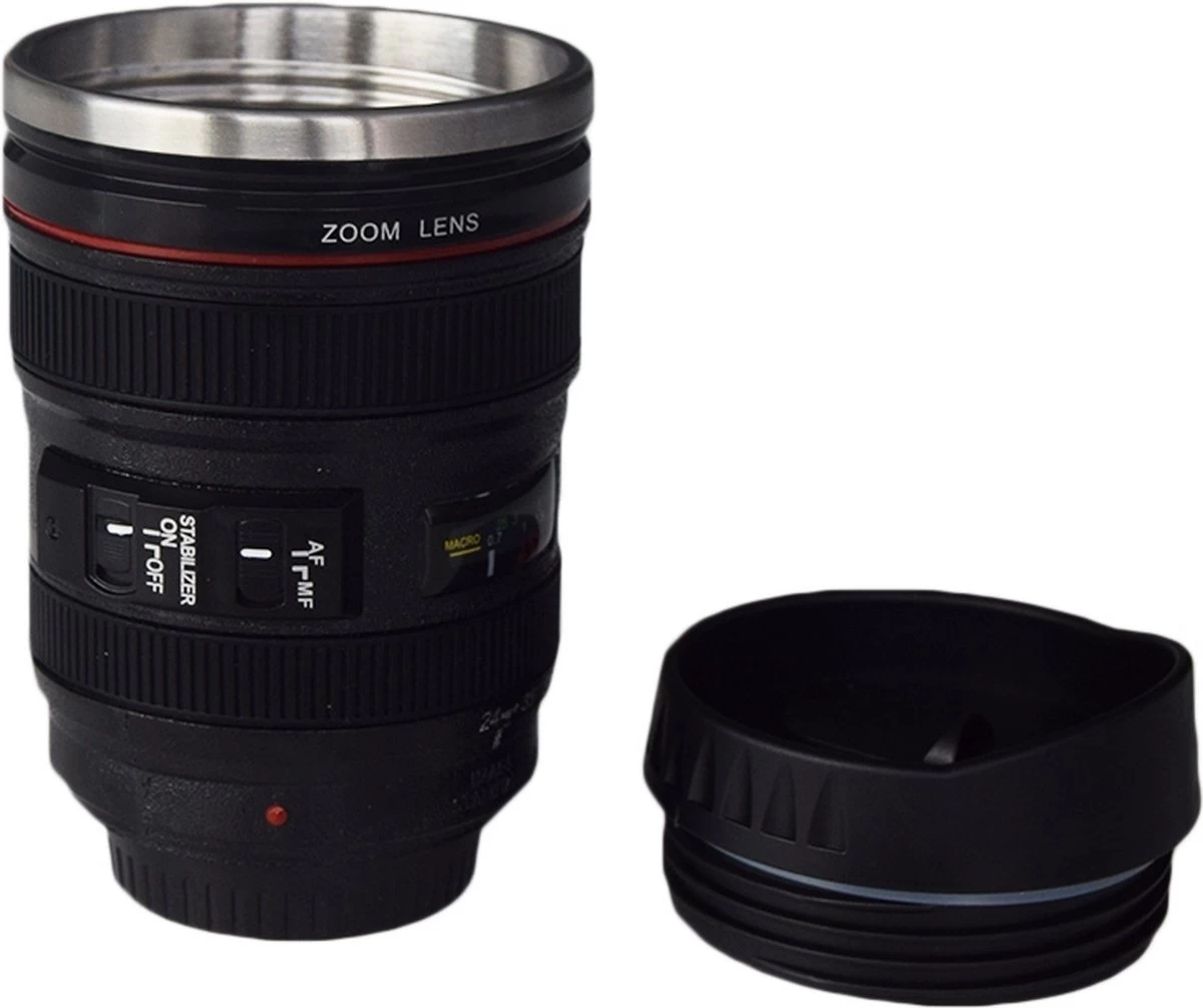 Out Of The Blue Camera Lens Mok 13,5x8cm Thermosbeker 1 Out Of The Blue Camera Lens Mok 13,5x8cm Thermosbeker