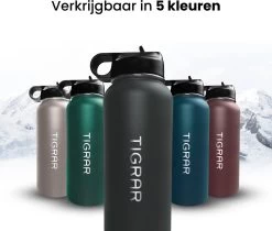 Tigrar - Drinkfles - Waterfles - Thermosfles 1 Liter - RVS - (Grafiet) Zwart - Incl. Extra Dop 3 Rietjes En Reiniger 17 Tigrar - Drinkfles - Waterfles - Thermosfles 1 Liter - RVS - (Grafiet) Zwart - Incl. Extra Dop 3 Rietjes En Reiniger -Brita Verkoop 1200x1021 2