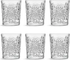 Libbey Drinkglas Hobstar - 355 Ml / 35,5 Cl - 6 Stuks - Vintage Design - Vaatwasserbestendig - Hoge Kwaliteit