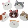 Fako Bijoux® - Katten Onderzetters - Onderzetters Voor Glazen - Katten Accessoires - Katten Decoraties - Set Van Zes Onderzetters - Hittebestendig - Antislip - Kattenliefhebber