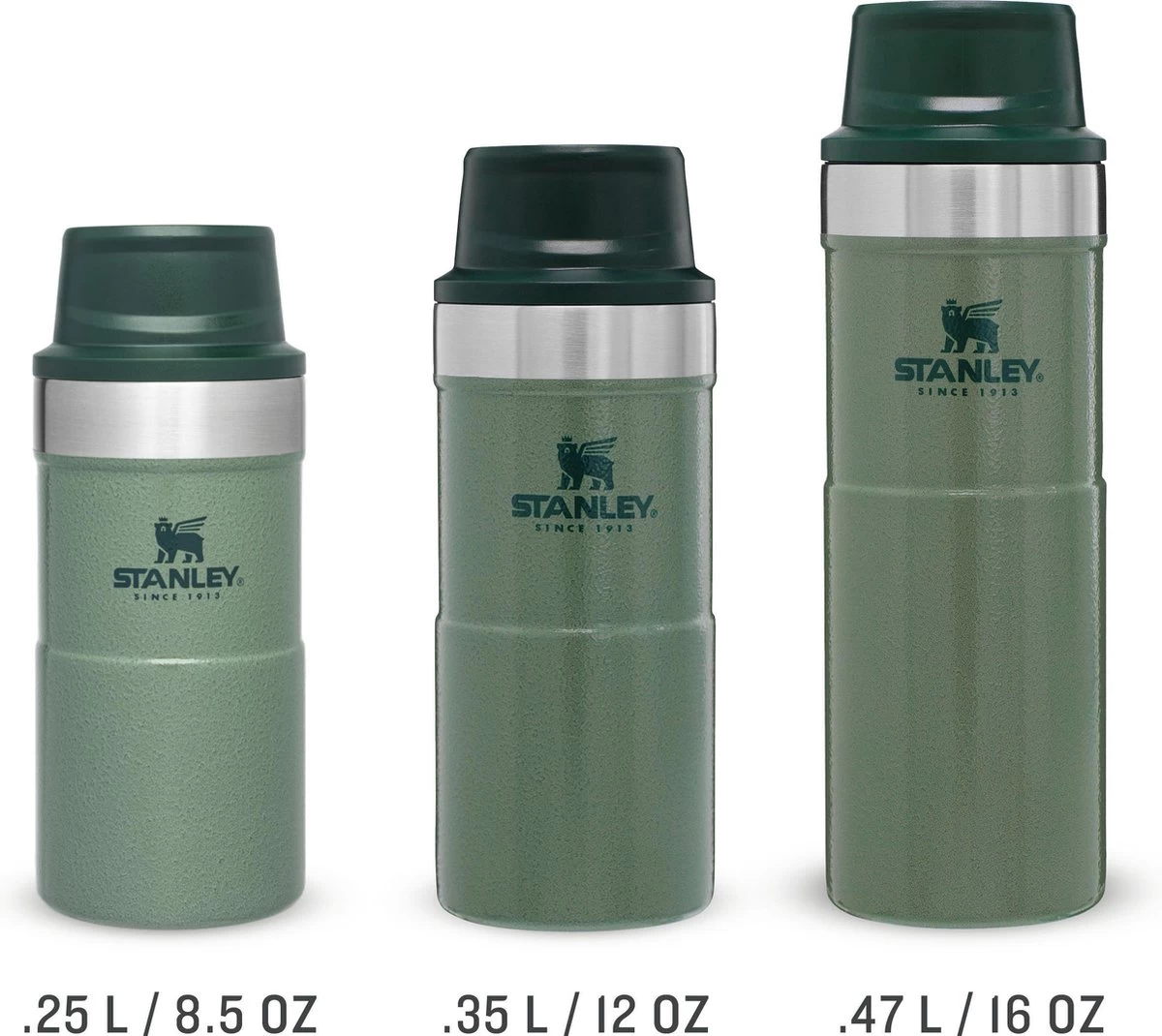 Stanley The Trigger-Action Travel Mug 0,25L - Thermosfles - Hammertone Green 5 Stanley The Trigger-Action Travel Mug 0,25L - Thermosfles - Hammertone Green - Afbeelding 5