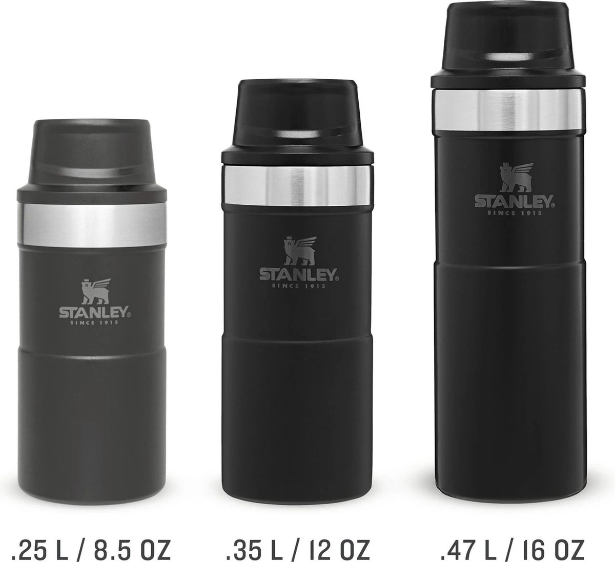 Stanley The Trigger-Action Travel Mug 0,25L - Thermosfles - Black 4 Stanley The Trigger-Action Travel Mug 0,25L - Thermosfles - Black - Afbeelding 4