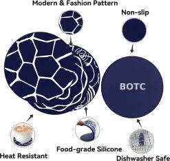BOTC Onderzetters Met Houder - Set Van 6 - Onderleggers Voor Glazen - Glasonderzetters Voor Op Tafel - Coasters -Brita Verkoop 1200x1137