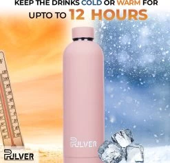 Pulver - RVS Thermosfles / Drinkfles – BPA Vrij – 750 Ml - Waterfles Met Draaidop – Drinkfles – Dubbele Isolatie - Rubberen Coating- Licht Roze 9 Pulver - RVS Thermosfles / Drinkfles – BPA Vrij – 750 Ml - Waterfles Met Draaidop – Drinkfles – Dubbele Isolatie - Rubberen Coating- Licht Roze -Brita Verkoop 1200x1150 2