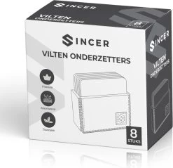 Sincer Vilten Onderzetters Voor Glazen Met Houder – Set Van 8 Vilten Onderzetters – Onderleggers - Premium Kwaliteit – Absorberend – Hittebestendig - Vierkant – Zwart/Grijs – Duurzaam/Milieuvriendelijk 11 Sincer Vilten Onderzetters Voor Glazen Met Houder – Set Van 8 Vilten Onderzetters – Onderleggers - Premium Kwaliteit – Absorberend – Hittebestendig - Vierkant – Zwart/Grijs – Duurzaam/Milieuvriendelijk -Brita Verkoop 1200x1163 2