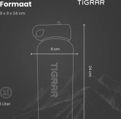 Tigrar - Drinkfles - Waterfles - Thermosfles 1 Liter - RVS - (Grafiet) Zwart - Incl. Extra Dop 3 Rietjes En Reiniger 19 Tigrar - Drinkfles - Waterfles - Thermosfles 1 Liter - RVS - (Grafiet) Zwart - Incl. Extra Dop 3 Rietjes En Reiniger -Brita Verkoop 1200x1184 3