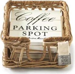Riviera Maison Onderzetters Voor Glazen - Parking Spot Coasters - Bruin