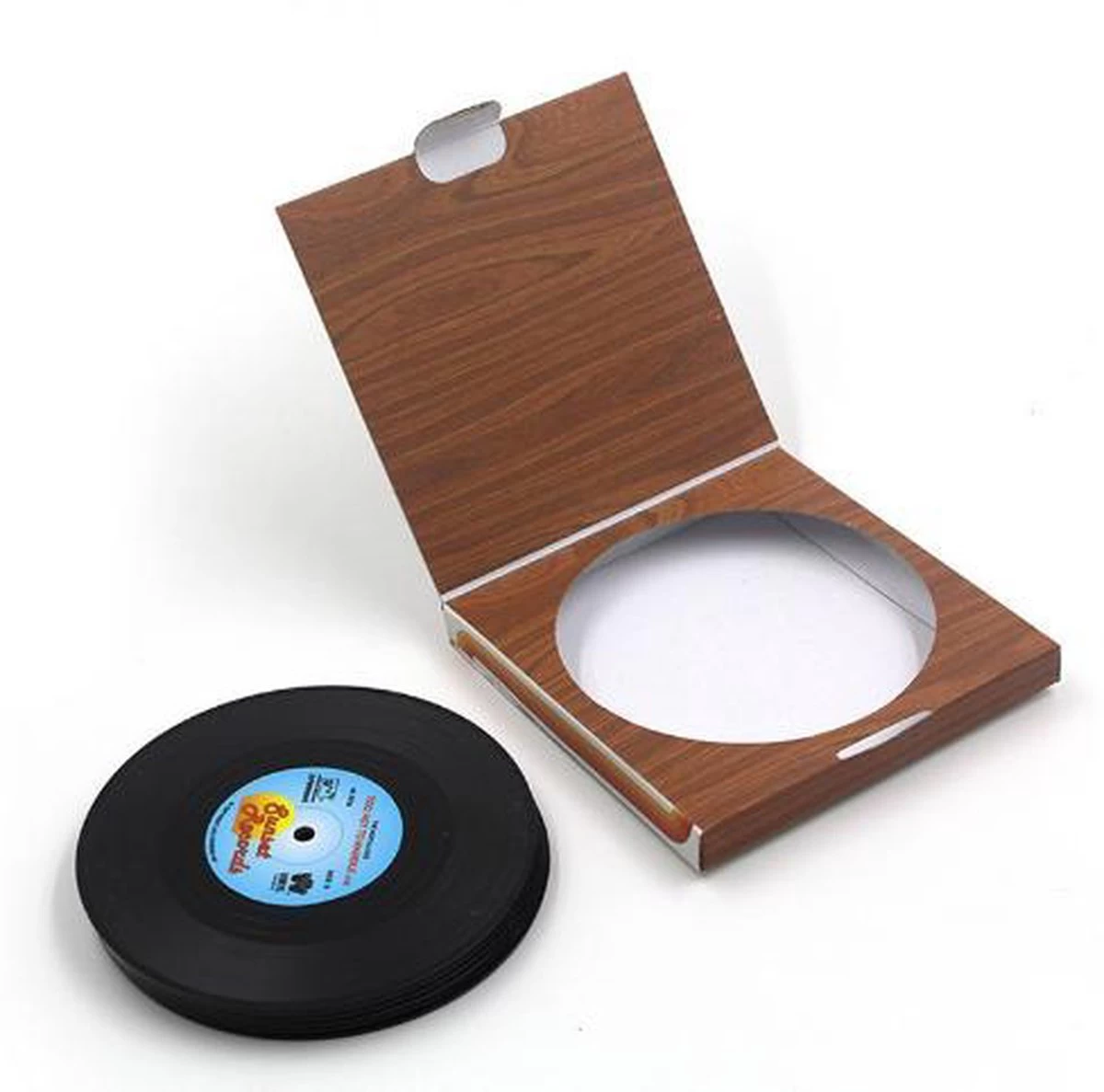 Merkloos LP Vinyl Onderzetters - 6 Stuks 4 Merkloos LP Vinyl Onderzetters - 6 Stuks - Afbeelding 4