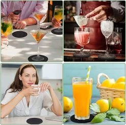 IBright Vilt Onderzetters Voor Glazen - 12 Stuks – Donkergrijs – Vilten Onderzetters Met Houder - Hittebestendig - Absorberend En Duurzaam 15 IBright Vilt Onderzetters Voor Glazen - 12 Stuks – Donkergrijs – Vilten Onderzetters Met Houder - Hittebestendig - Absorberend En Duurzaam -Brita Verkoop 1200x1189