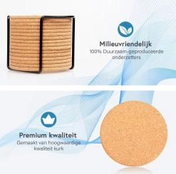 Kurken Onderzetters Voor Glazen Met Houder – Set Van 16 Kurken/Houten Onderzetters – Premium Kwaliteit – Anti-slip – Absorberend – Hittebestendig - Rond – Duurzaam/Milieuvriendelijk 13 Kurken Onderzetters Voor Glazen Met Houder – Set Van 16 Kurken/Houten Onderzetters – Premium Kwaliteit – Anti-slip – Absorberend – Hittebestendig - Rond – Duurzaam/Milieuvriendelijk -Brita Verkoop 1200x1191 7