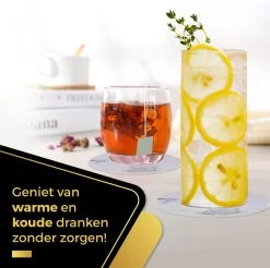 Onderzetters Voor Glazen Met Houder Swissl - Wit - Kunstleer - Marmeren Uitstraling 6 Stuks - Onderleggers 15 Onderzetters Voor Glazen Met Houder Swissl - Wit - Kunstleer - Marmeren Uitstraling 6 Stuks - Onderleggers -Brita Verkoop 1200x1197 11