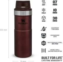 Stanley Trigger-Action Travel Mug 0.47L - Thermosfles - Wine 22 Stanley Trigger-Action Travel Mug 0.47L - Thermosfles - Wine -Brita Verkoop 1200x1197 4