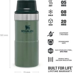 Stanley Trigger-Action Travel Mug 0.35L - Thermosfles - Hammertone Green 22 Stanley Trigger-Action Travel Mug 0.35L - Thermosfles - Hammertone Green -Brita Verkoop 1200x1198 12