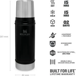 Stanley The Legendary Classic Bottle 0,47L - Thermosfles - Matte Black -Brita Verkoop 1200x1199 1