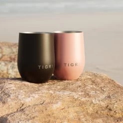 TIGR Cups - Drinkbekers - Thermosbekers - RVS - Set Van 2 - 350ml - Zwart/Rosé Goud -Brita Verkoop 1200x1200 168