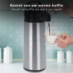Cheqo® Thermos Pomp - 1.8L Roestvrij Staal - Isoleerkan Met Pomp - Thermoskan Met Pomp - Zwarte Dop & Handvat - Houdt 6 Uur Warm - 1800ml - Afmeting 17x14x36cm 7 Cheqo® Thermos Pomp - 1.8L Roestvrij Staal - Isoleerkan Met Pomp - Thermoskan Met Pomp - Zwarte Dop & Handvat - Houdt 6 Uur Warm - 1800ml - Afmeting 17x14x36cm -Brita Verkoop 1200x1200 172