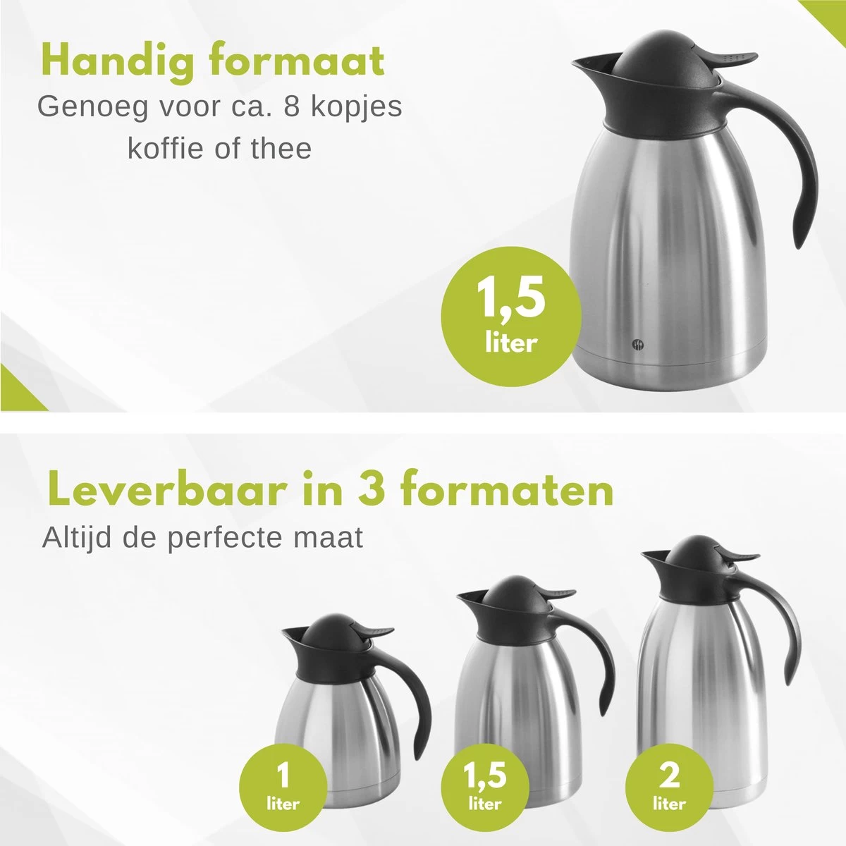 Hendi Thermoskan 1,5 Liter - Isoleerkan Met Drukknop - Zwart - Ø14,5x(H)23cm 4 Hendi Thermoskan 1,5 Liter - Isoleerkan Met Drukknop - Zwart - Ø14,5x(H)23cm - Afbeelding 4