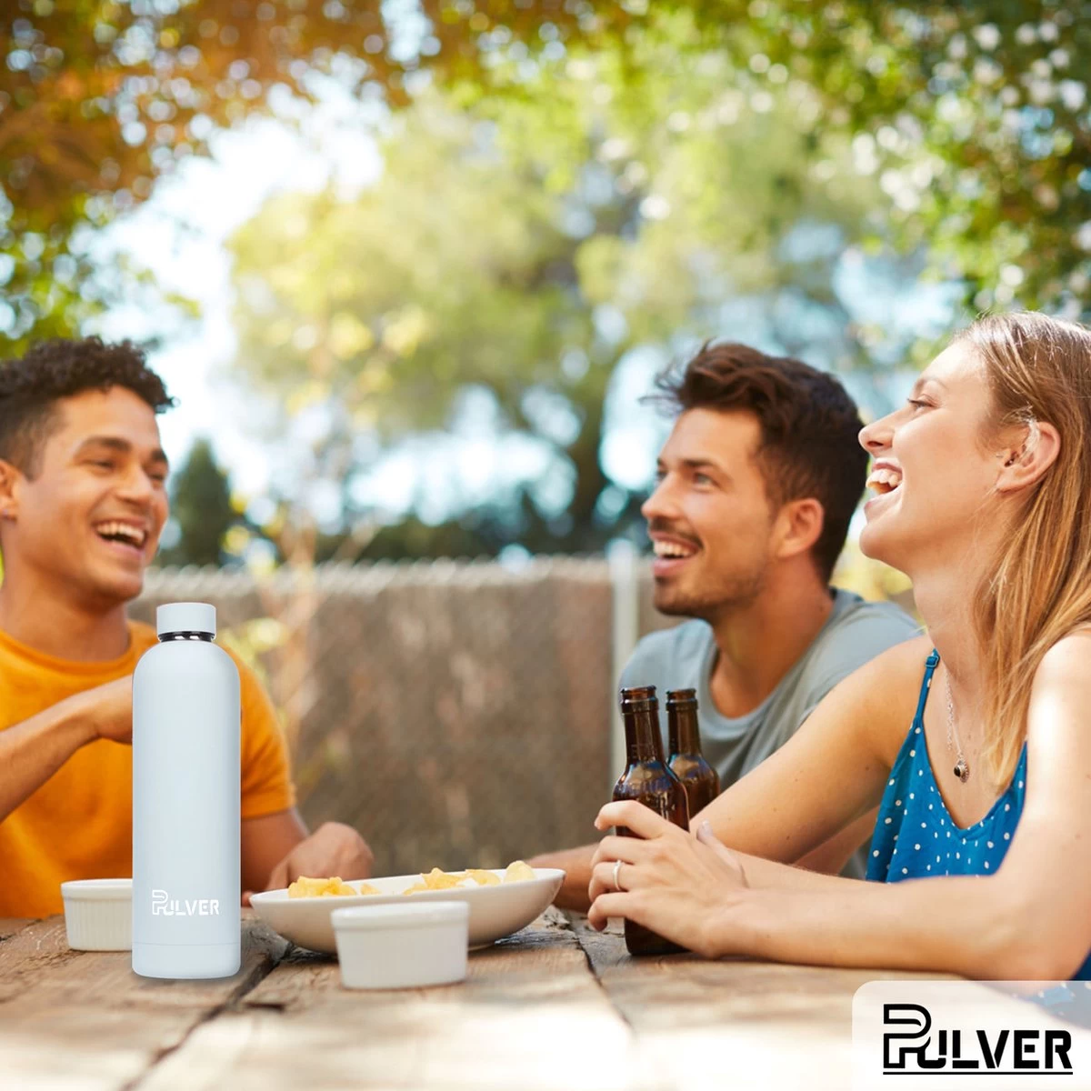 Pulver - RVS Thermosfles / Drinkfles – BPA Vrij – 750 Ml - Waterfles Met Draaidop – Drinkfles – Dubbele Isolatie - Rubberen Coating- Licht Groen 5 Pulver - RVS Thermosfles / Drinkfles – BPA Vrij – 750 Ml - Waterfles Met Draaidop – Drinkfles – Dubbele Isolatie - Rubberen Coating- Licht Groen - Afbeelding 5