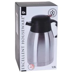 Excellent Houseware Thermoskan RVS - 1,5 Liter - Dubbelwandig