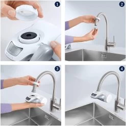 BRITA On Tap Faucet Filtration System - Uitstekend Smakend Gefilterd Water - Inclusief 1 BRITA ON TAP Kraanfilter - 600 Liter Water Gefilterd Per Patroon - Witte Kleur -Brita Verkoop 1200x1200 6