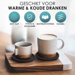 Siliconen Onderzetters Met Houder - 10 Stuks - Onderleggers Voor Glazen - Glasonderzetters Voor Op Tafel - Coasters - Zwart - Rond 9 Siliconen Onderzetters Met Houder - 10 Stuks - Onderleggers Voor Glazen - Glasonderzetters Voor Op Tafel - Coasters - Zwart - Rond -Brita Verkoop 1200x1200 648