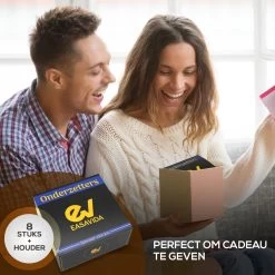 Easavida – Onderzetters Voor Glazen – 8 Stuks – Siliconen – Onderlegger – Inclusief Houder – Inclusief E-book – Zwart – Rond Design -Brita Verkoop 1200x1200 682