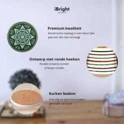 IBright Onderzetters Voor Glazen - Set Van 8 Met Houder - Rond - Bohemian - Oosterse - Mandala Design - Coasters 9 IBright Onderzetters Voor Glazen - Set Van 8 Met Houder - Rond - Bohemian - Oosterse - Mandala Design - Coasters -Brita Verkoop 1200x1200 691