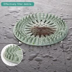 WiseGoods - Haarstopper - Haarvanger - Douche Zeef - Douche Filter - Haarfilter - Douche Afvoer - Siliconen - Blauw -Brita Verkoop 1200x1200 7