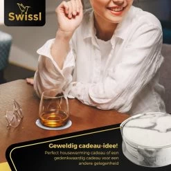 Onderzetters Voor Glazen Met Houder Swissl - Wit - Kunstleer - Marmeren Uitstraling 6 Stuks - Onderleggers 13 Onderzetters Voor Glazen Met Houder Swissl - Wit - Kunstleer - Marmeren Uitstraling 6 Stuks - Onderleggers -Brita Verkoop 1200x1200 750