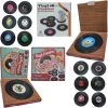 Retro LP + Rockabilly LP - Vinyl Onderzetters - 12 Stuks - Onderzetters Voor Glazen - ODaani