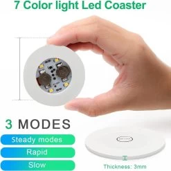 3M LED Onderzetter Voor Flessen - Bottle Light Met RGB LED Licht - Veranderd Van Kleur - Multicolor Verlichting - 1 Stuk - Flexibele LED Sticker - Meerdere Kleuren -Brita Verkoop 1200x1200 803