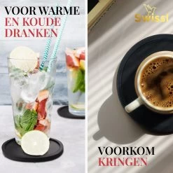 Onderzetters Voor Glazen Swissl – Anti Slip Siliconen – 6 Stuks 13 Onderzetters Voor Glazen Swissl – Anti Slip Siliconen – 6 Stuks -Brita Verkoop 1200x1200 836