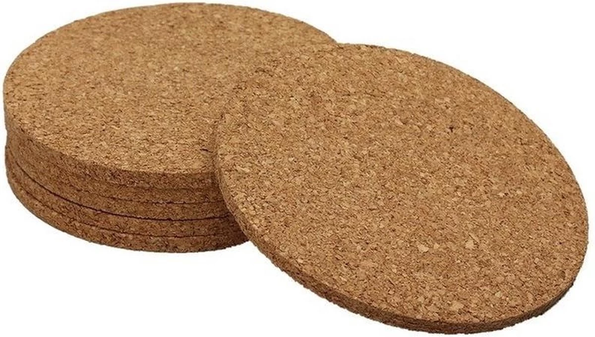 Merkloos Onderzetters Van Kurk 12 Stuks - Set Glazen Onderzetters 1 Merkloos Onderzetters Van Kurk 12 Stuks - Set Glazen Onderzetters