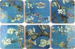 Onderzetters, Set Van 6, Vincent Van Gogh, Amandelbloesem