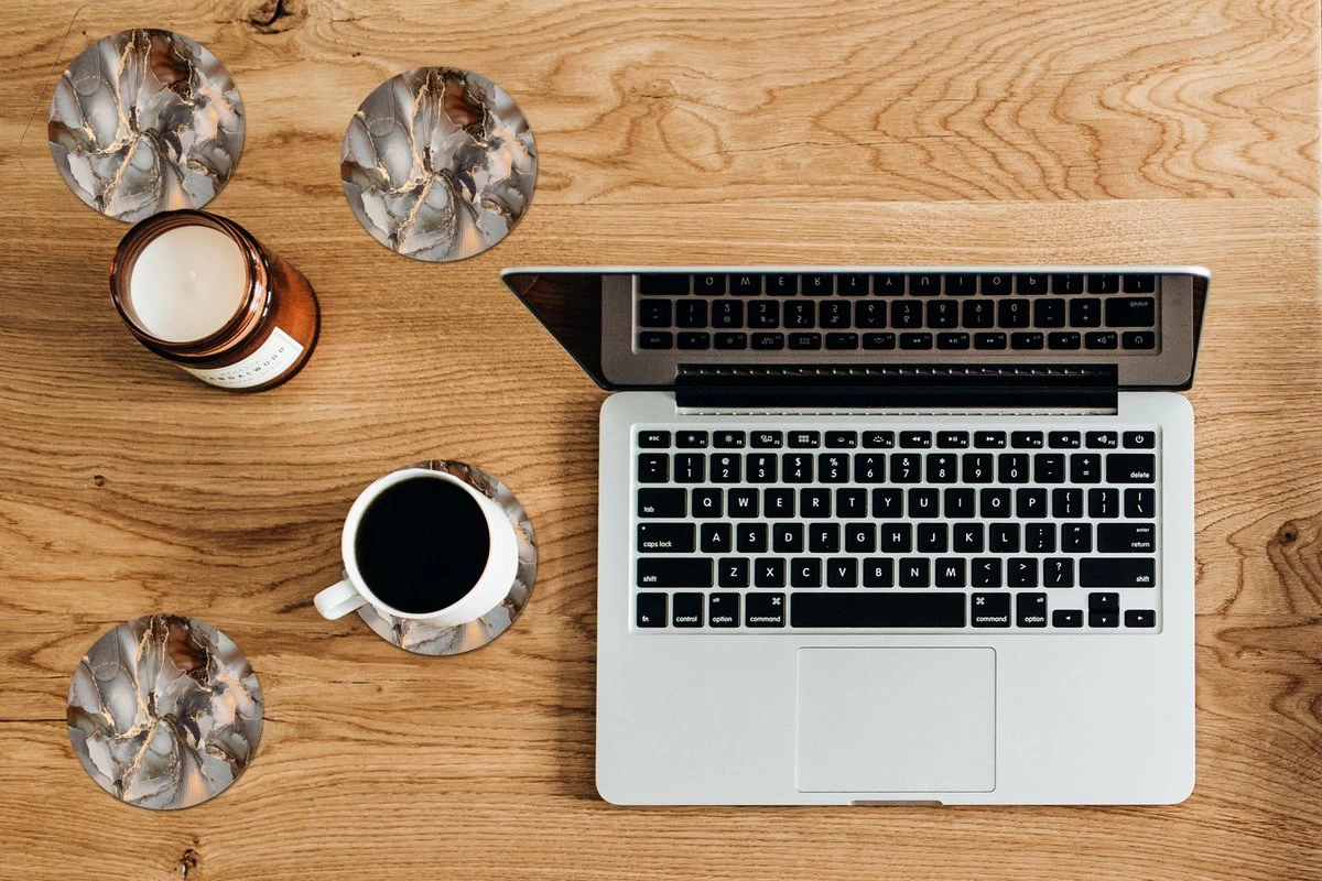 Onderzetters Voor Glazen - Rond - Grijs - Goud - Marmer - 10x10 Cm - Glasonderzetters - 6 Stuks 3 Onderzetters Voor Glazen - Rond - Grijs - Goud - Marmer - 10x10 Cm - Glasonderzetters - 6 Stuks - Afbeelding 3