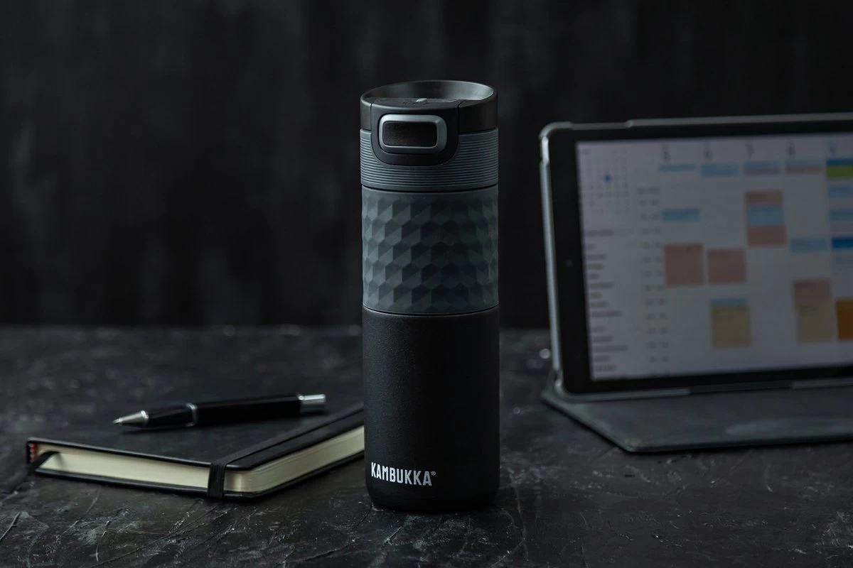 Kambukka Etna Grip Thermosbeker 500 Ml - Makkelijk Reinigen - Lekvrije Koffiebeker - Zwart 15 Kambukka Etna Grip Thermosbeker 500 Ml - Makkelijk Reinigen - Lekvrije Koffiebeker - Zwart - Afbeelding 15