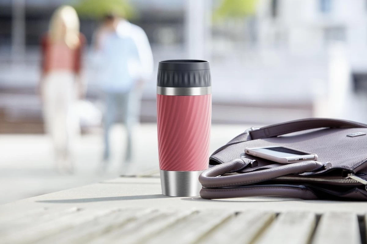 Tefal Travel Mug Easy Twist Thermobeker - Koraalrood - 0,36 Liter 3 Tefal Travel Mug Easy Twist Thermobeker - Koraalrood - 0,36 Liter - Afbeelding 3